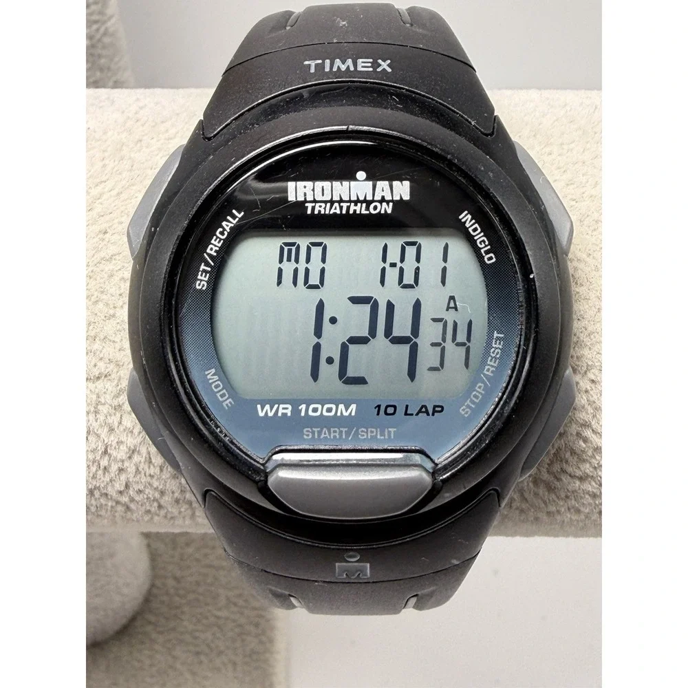 Timex 854 New Battery 2013 Mens Ironman Triathlon 40MM 8.5